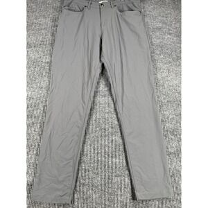 Olivers Apparel Pants Mens 36x33 Gray Chino Golf Casual Outdoor Trousers